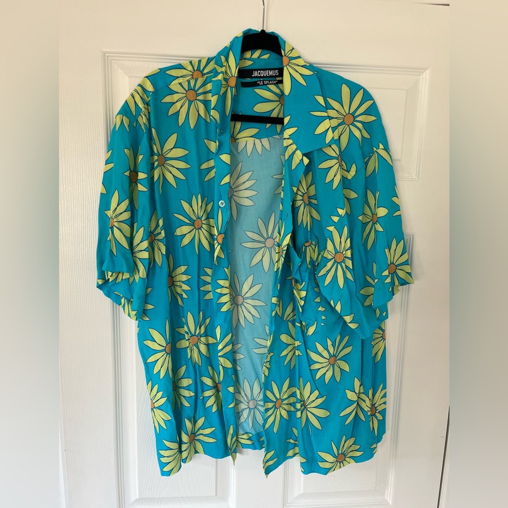 Jacquemus Short sleeve button up floral shirt